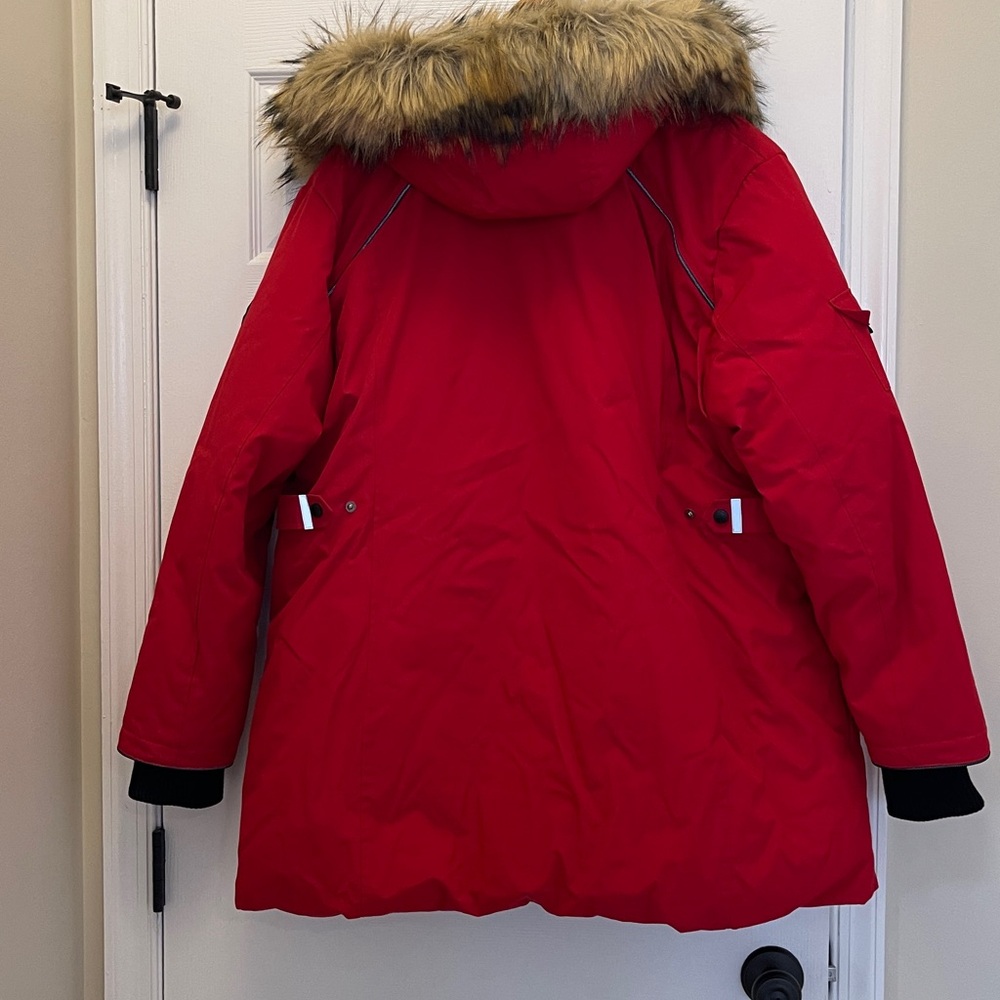 Alpine North Red Ski & Snow Jacket with Faux Fur Hood. Size 2X (18W-20W) - Picture 7 of 9